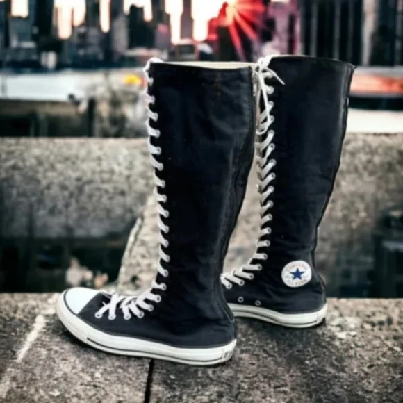 ⚫️  Converse Chuck Taylor All-Star XX Knee High 90/Retro Rear Y2K Shoes Size 9 - Picture 3 of 12